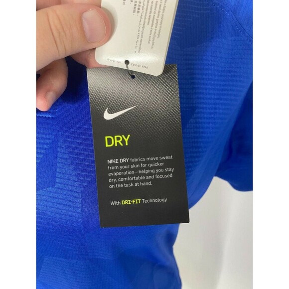 Nike Dri-Fit Women's Shirt Blue Athletic Short Sleeve Soccer Size Medium - Picture 5 of 8